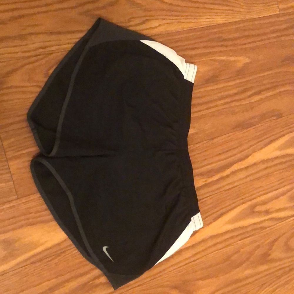 Dri-fit, built-in underwear Nike running shorts
